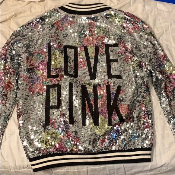 Victoria’s Secret Love Pink Varsity Jacket - Picture 2 of 2